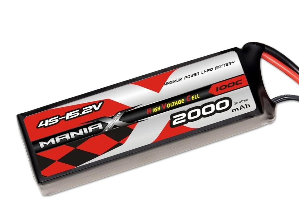 4S-15.2V 2000mAh 100C Lipo akumulators