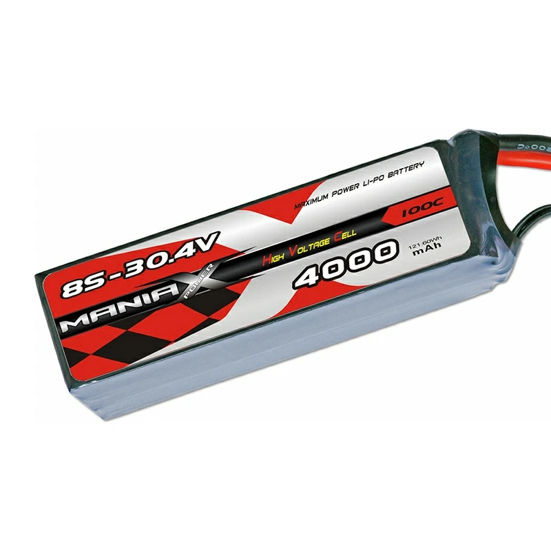 8S-30.4V 4000mAh 100C Lipo akumulators